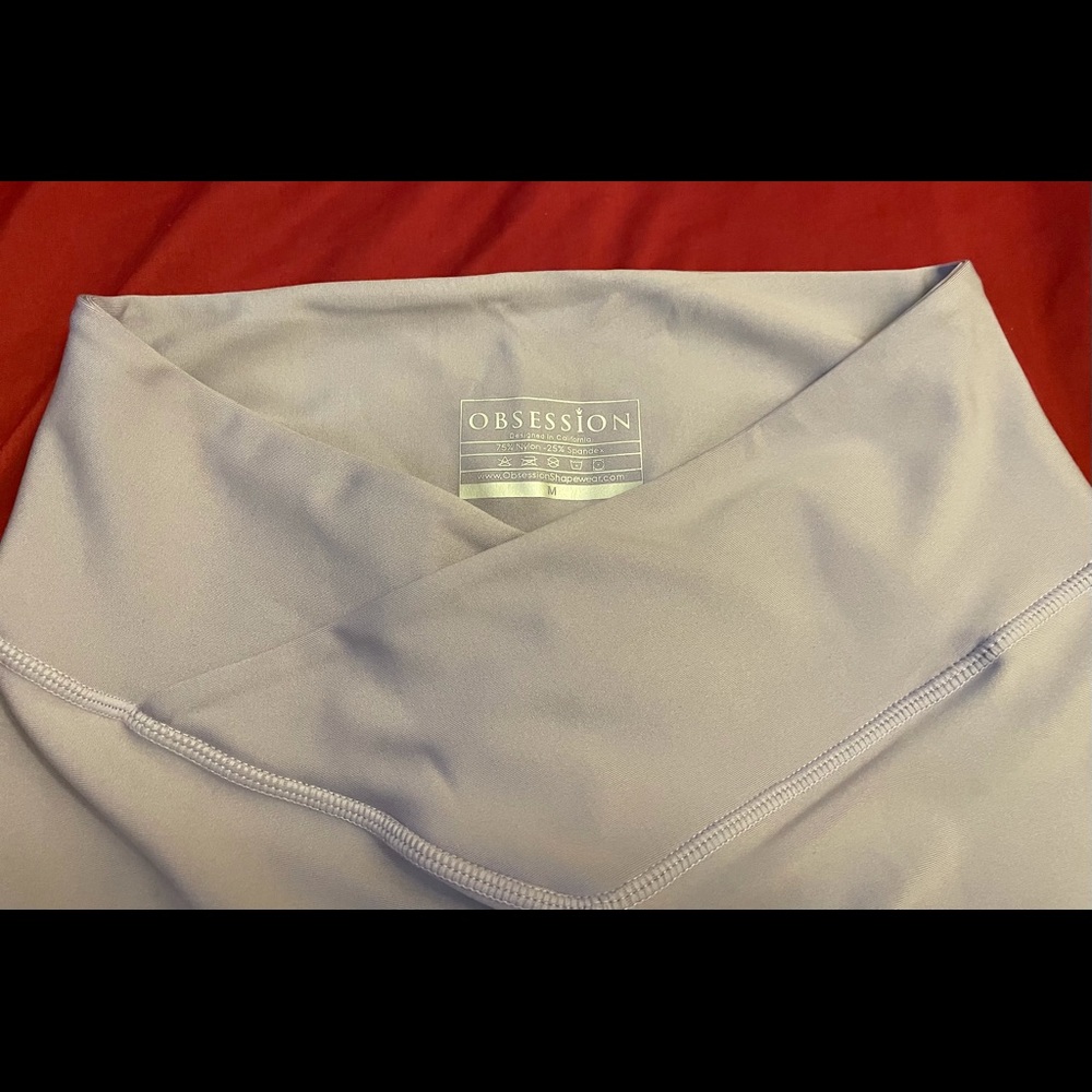 Obsession Capri Leggings, Lilac color, size Medium. Thick material. Squat proof!